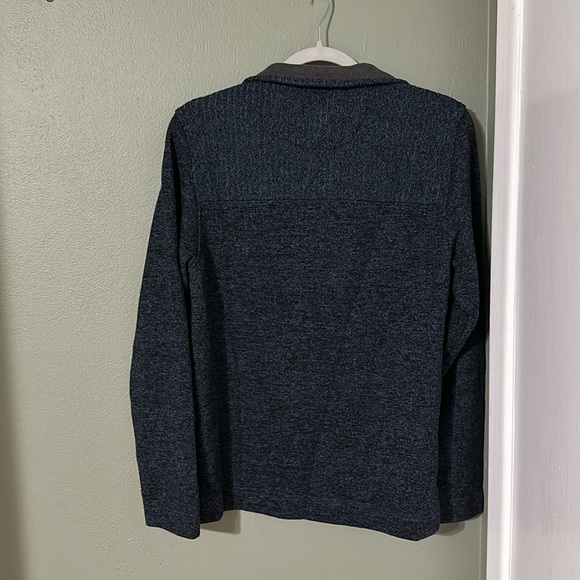 Van Heusen fleece quarter zip - Blue/Grey - Picture 3 of 6